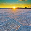 The Bonneville Salt Flats Sunset paint by numbers