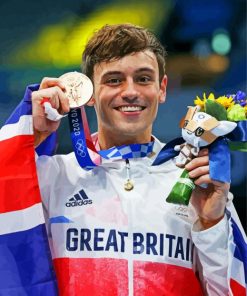 The Champion Tom Daley paint by numbers