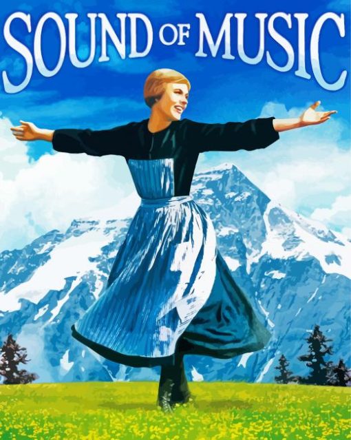 The Sound of Music Poster paint by numbers