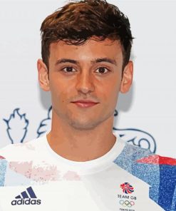 Tom Daley paint by numbers