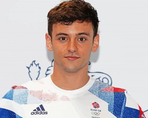 Tom Daley paint by numbers