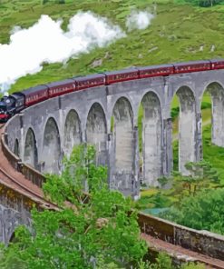 Trains On Viaducts paint by numbers