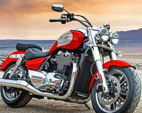 Triumph Thunderbird Motorcycle paint by numbers