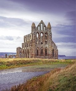 Whitby Abbey paint by numbers