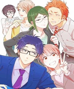 Wotakoi Anima Characters paint by numbers