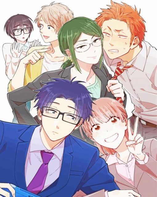 Wotakoi Anima Characters paint by numbers