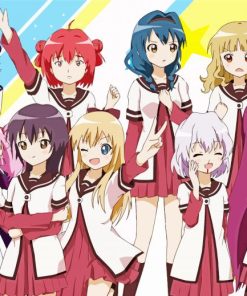 Yuru Yuri Anime Characters paint by numbers