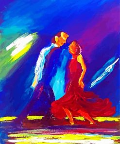 Abstract Couple Dancing paint by numbers