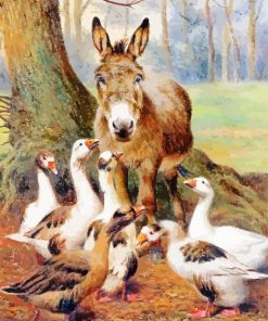 Aesthetic Donkeys and Geese paint by numbers