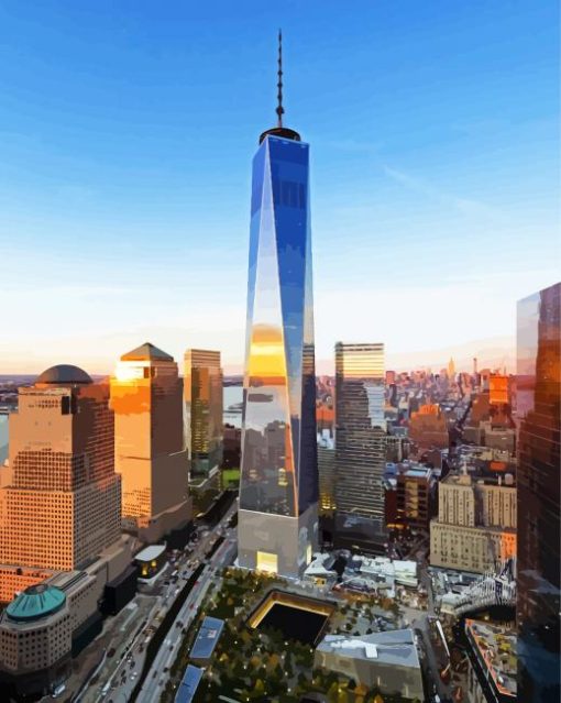 Aesthetic World Trade Center paint by numbers