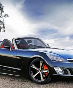 Aesthetic Black Saturn Sky paint by numbers