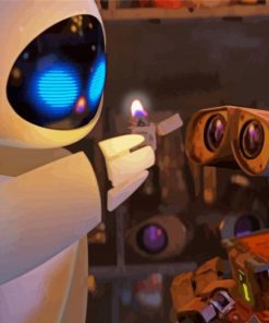 Animated Wall E paint by numbers