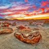 Beautiful Badlands Sunset paint by numbers