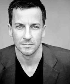 Black and White Craig Parker paint by numbers