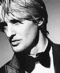 Black and White Owen Wilson paint by numbers