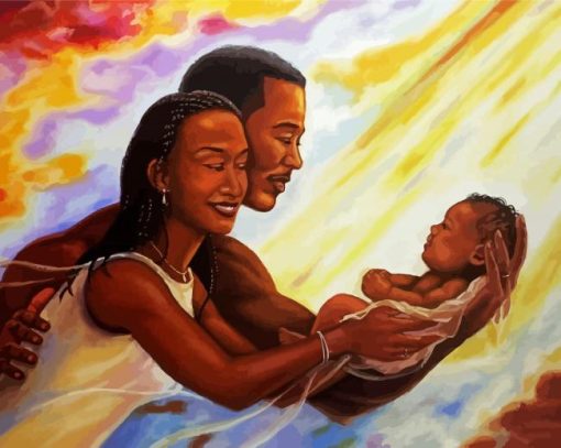 Black Family Art paint by numbers