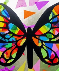 Butterfly Sun Catcher paint by numbers