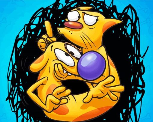 Catdog Cartoon paint by numbers