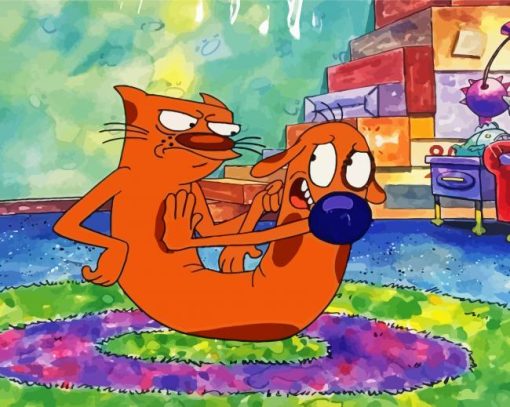 Catdog Characters paint by numbers