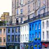 Colorful Victoria Street Edinburgh paint by numbers