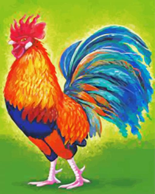 Colorful Chicken paint by numbers