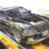 Cool BMW E36 paint by numbers