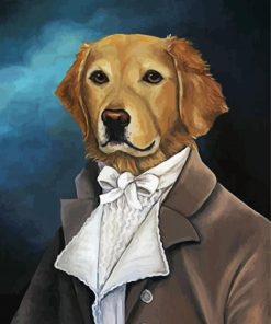 Dog in a Suit paint by numbers