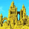 Golden Sand Castle paint by numbers