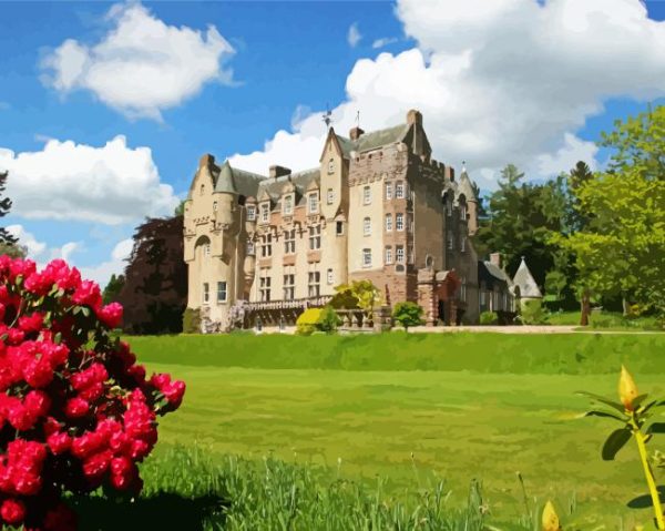 Kincardine Castle paint by numbers