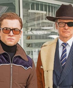 Kingsman Colin and Taron paint by numbers