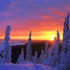 Koli Finland Sunset paint by numbers