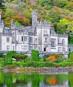 Kylemore Abbey Castle paint by numbers