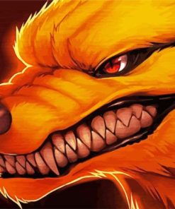 Mad Face Nine Tailed Fox paint by numbers