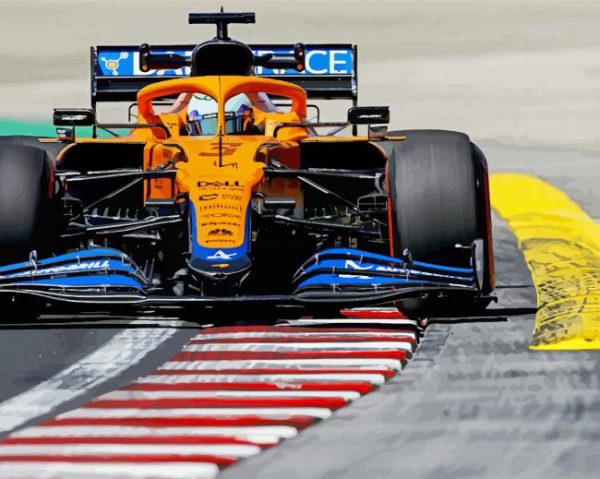 Mclaren F1 Car paint by numbers