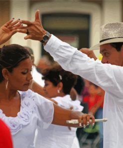 Mexican Couple Dancing paint by numbers