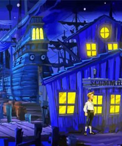 Monkey Island Game paint by numbers