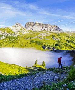 Moon Honey Travel Lake Formarinsee Vorarlberg paint by numbers