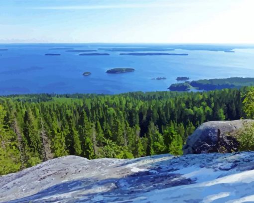 National Park Koli paint by numbers