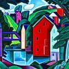 Old Canal Oscar Bluemner paint by numbers