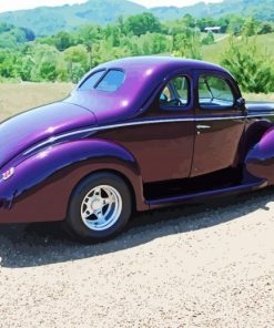 Purple 40 Ford Car paint by numbers