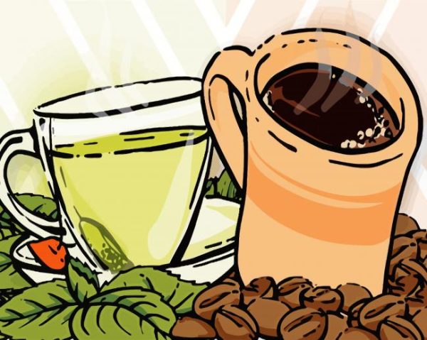 Tea and Coffee Art paint by numbers