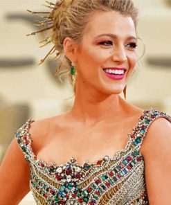 The American Actress Blake Lively paint by numbers