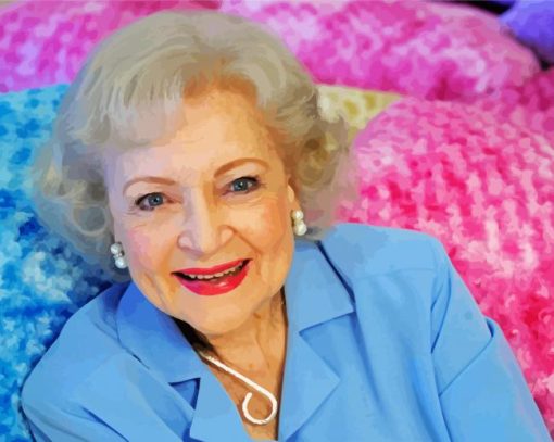 The Beautiful Actress Betty White paint by numbers