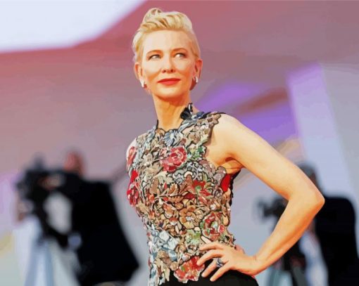 The Beautiful Actress Cate Blanchett paint by numbers