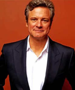 The English Actor Colin Firth paint by numbers