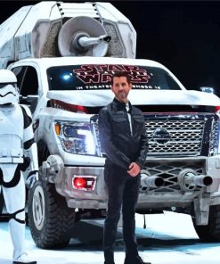 White Star Wars Vehicle paint by numbers