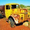 Yellow Rusty Truck paint by numbers