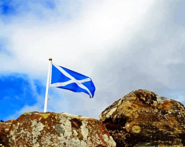Aesthetic Scotland Flag paint by number