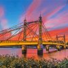 Albert Bridge In London paint by number