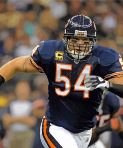 Brian Urlacher Footballer paint by number